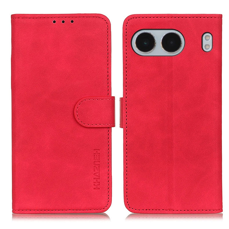 KHAZNEH Retro Texture Leather Phone Case, Compatible with OnePlus Nord 4