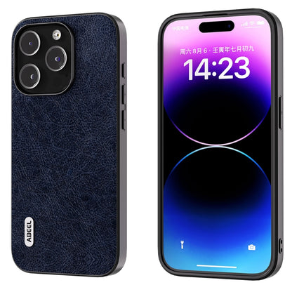 ABEEL Retro Litchi Texture PU Phone Case, Compatible with iPhone 14 Pro