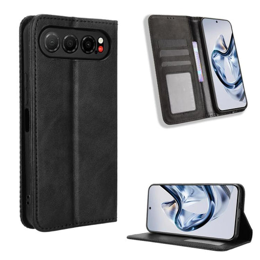 Magnetic Buckle Retro Texture Leather Phone Case, For ZTE nubia Air