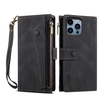 ESEBLE Retro Frosted RFID Flip Leather Phone Case, Compatible with iPhone 16 Pro