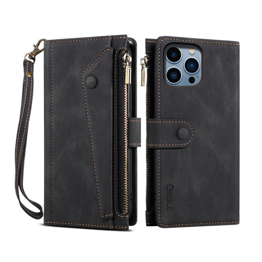 ESEBLE Retro Frosted RFID Flip Leather Phone Case, Compatible with iPhone 16 Pro