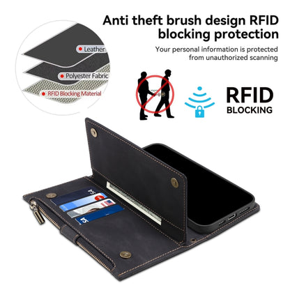 ESEBLE Retro Frosted RFID Flip Leather Phone Case, Compatible with iPhone 16 Plus