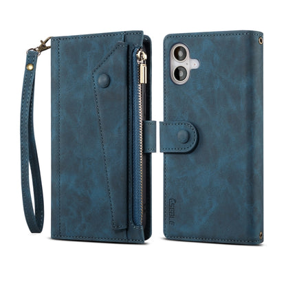ESEBLE Retro Frosted RFID Flip Leather Phone Case, Compatible with iPhone 16 Plus