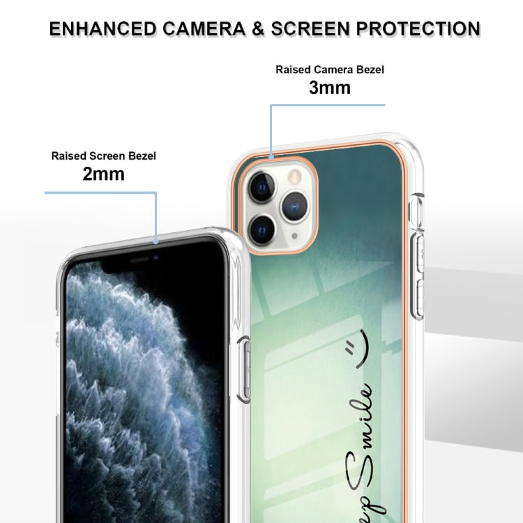 Electroplating Marble Dual-side IMD Phone Case, For iPhone 11 Pro Max