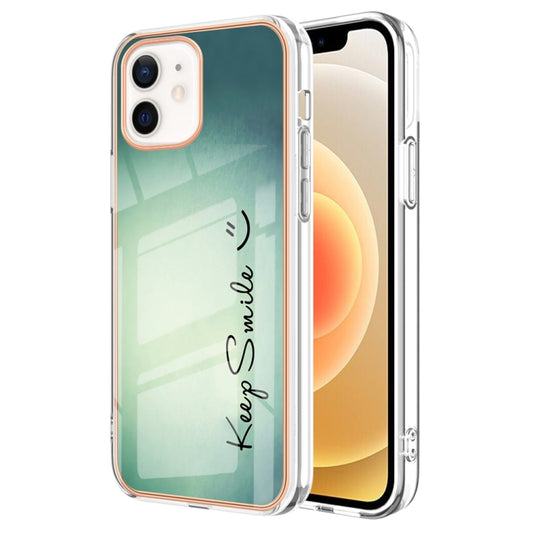 Electroplating Marble Dual-side IMD Phone Case, For iPhone 12 / 12 Pro