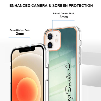 Electroplating Marble Dual-side IMD Phone Case, For iPhone 12 / 12 Pro