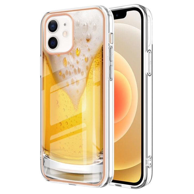 Electroplating Marble Dual-side IMD Phone Case, For iPhone 12 / 12 Pro