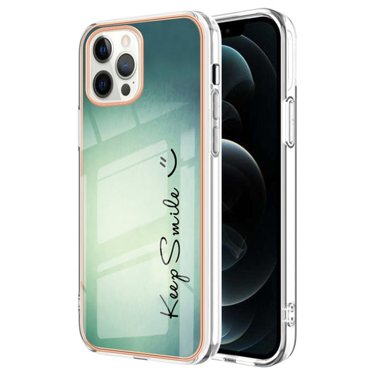 Electroplating Marble Dual-side IMD Phone Case, For iPhone 12 Pro Max