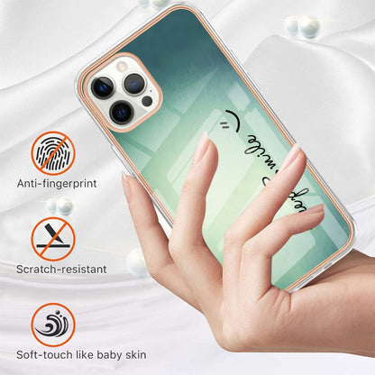 Electroplating Marble Dual-side IMD Phone Case, For iPhone 12 Pro Max