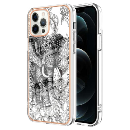 Electroplating Marble Dual-side IMD Phone Case, For iPhone 12 Pro Max