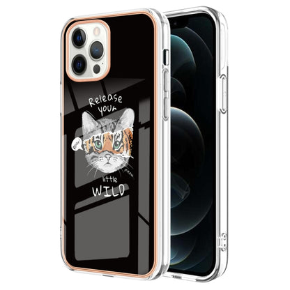 Electroplating Marble Dual-side IMD Phone Case, For iPhone 12 Pro Max