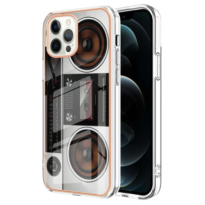 Electroplating Marble Dual-side IMD Phone Case, For iPhone 12 Pro Max