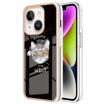 Electroplating Marble Dual-side IMD Phone Case, For iPhone 13