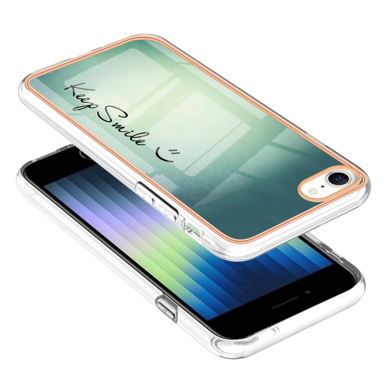 Electroplating Marble Dual-side IMD Phone Case, For iPhone SE 2022 / SE 2020 / 8 / 7