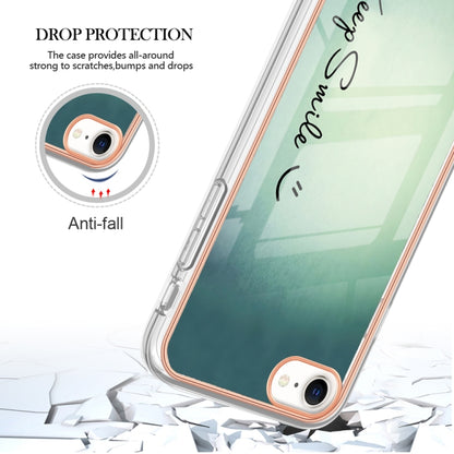 Electroplating Marble Dual-side IMD Phone Case, For iPhone SE 2022 / SE 2020 / 8 / 7