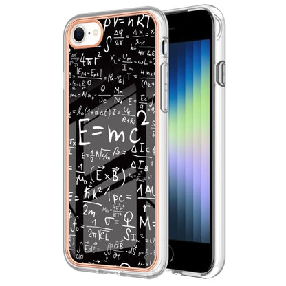 Electroplating Marble Dual-side IMD Phone Case, For iPhone SE 2022 / SE 2020 / 8 / 7