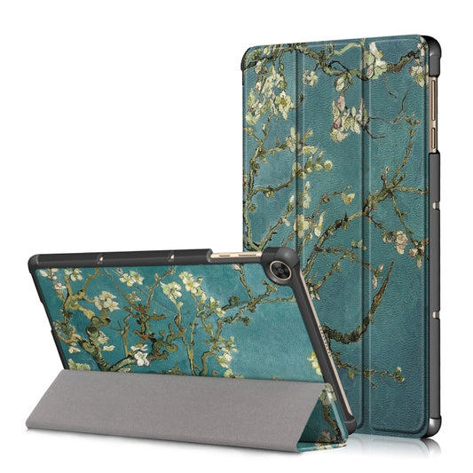 Custer Painted Painted 3-folding Holder Tablet PC Leather Case