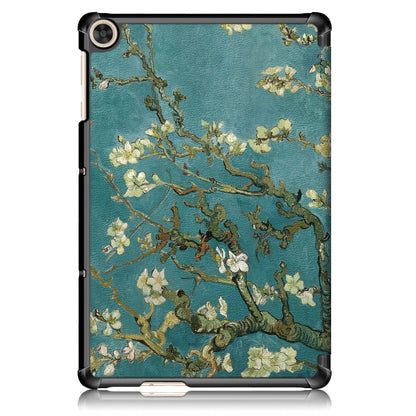 Custer Painted Painted 3-folding Holder Tablet PC Leather Case