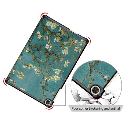 Custer Painted Painted 3-folding Holder Tablet PC Leather Case