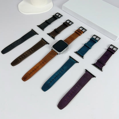 Retro Texture Leather Watch Band, Compatible with Apple Watch 2 38mm