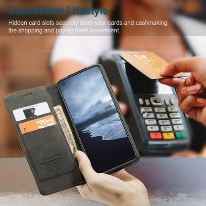 CaseMe-013 Multifunctional Retro Frosted Horizontal Flip Leather Case with Card Slot & Holder & Wallet, Compatible with Samsung Galaxy A21S