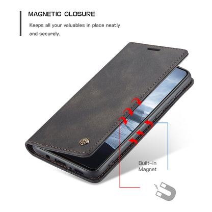 CaseMe-013 Multifunctional Retro Frosted Horizontal Flip Leather Case with Card Slot & Holder & Wallet, Compatible with Samsung Galaxy A21S