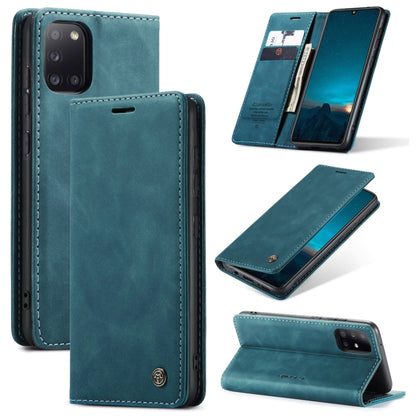 CaseMe-013 Multifunctional Retro Frosted Horizontal Flip Leather Case with Card Slot & Holder & Wallet, Compatible with Samsung Galaxy A31