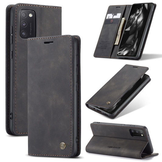 CaseMe-013 Multifunctional Retro Frosted Horizontal Flip Leather Case with Card Slot & Holder & Wallet, Compatible with Samsung Galaxy A41
