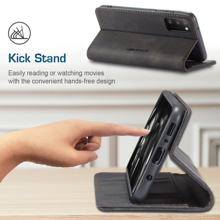 CaseMe-013 Multifunctional Retro Frosted Horizontal Flip Leather Case with Card Slot & Holder & Wallet, Compatible with Samsung Galaxy A41