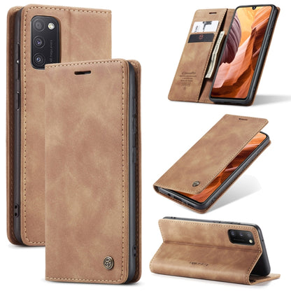 CaseMe-013 Multifunctional Retro Frosted Horizontal Flip Leather Case with Card Slot & Holder & Wallet, Compatible with Samsung Galaxy A41