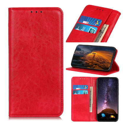 Compatible with OnePlus Nord Magnetic Retro Crazy Horse Texture Horizontal Flip Leather Case with Holder & Card Slots & Wallet, Compatible with OnePlus Nord