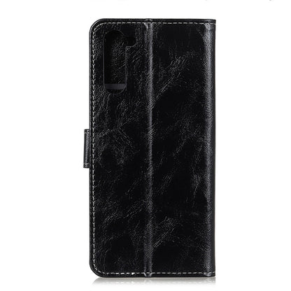 Compatible with OnePlus Nord Retro Crazy Horse Texture Horizontal Flip Leather Case with Holder & Card Slots & Photo Frame & Wallet, Compatible with OnePlus Nord