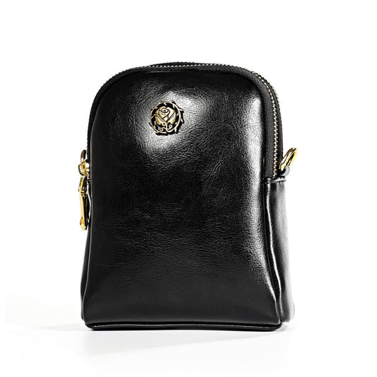 6062 Lady Retro Oil Wax Leather Shoulder Bag Small Phone bag