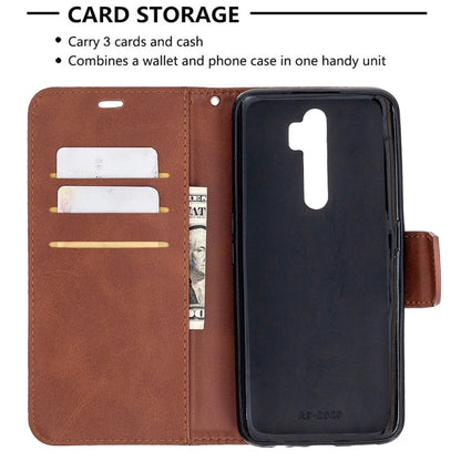 Retro Lambskin Texture Pure Color Horizontal Flip PU Leather Case with Holder & Card Slots & Wallet & Lanyard, Compatible with Oppo A5 (2020) / A9 (2020)