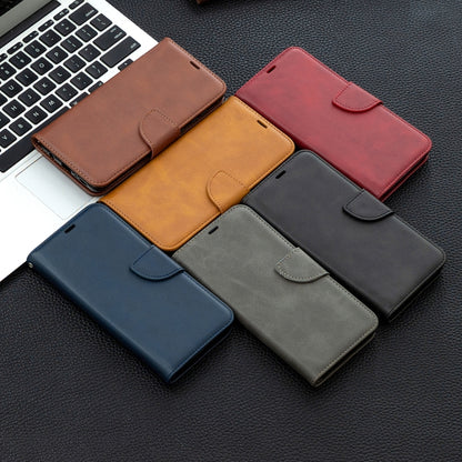 Retro Lambskin Texture Pure Color Horizontal Flip PU Leather Case with Holder & Card Slots & Wallet & Lanyard, Compatible with Oppo A5 (2020) / A9 (2020)