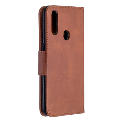 Retro Lambskin Texture Pure Color Horizontal Flip PU Leather Case with Holder & Card Slots & Wallet & Lanyard, Compatible with Oppo A31 (2020) / A81
