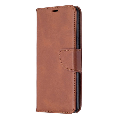 Retro Lambskin Texture Pure Color Horizontal Flip PU Leather Case with Holder & Card Slots & Wallet & Lanyard, For Samsung Galaxy A21s