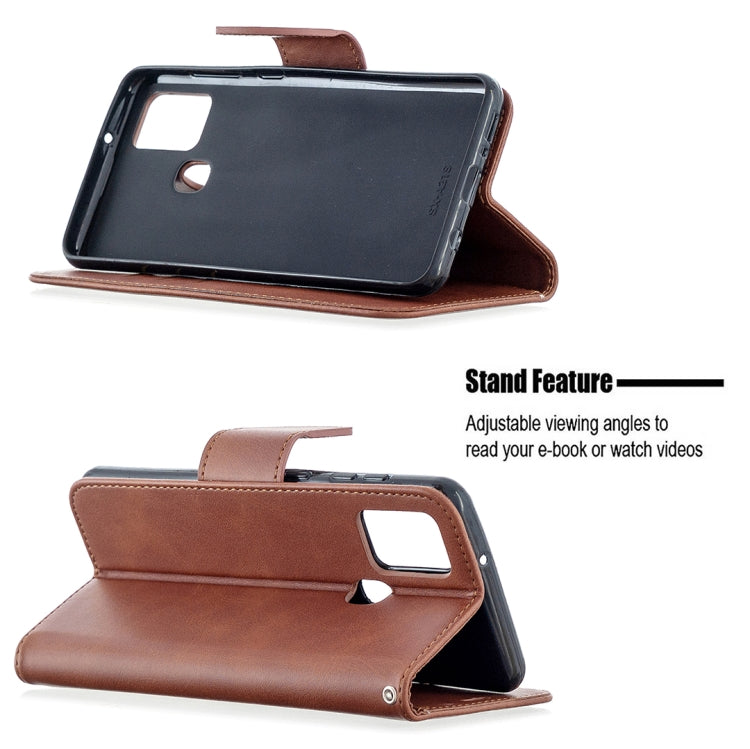 Retro Lambskin Texture Pure Color Horizontal Flip PU Leather Case with Holder & Card Slots & Wallet & Lanyard, For Samsung Galaxy A21s