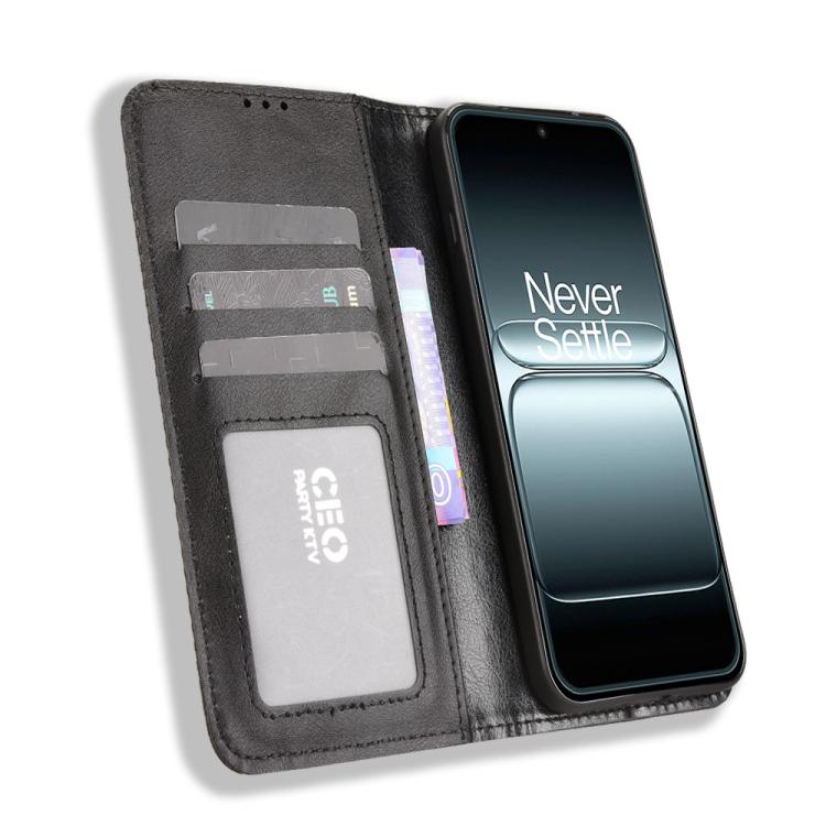 Magnetic Buckle Retro Texture Leather Phone Case