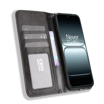 Magnetic Buckle Retro Texture Leather Phone Case