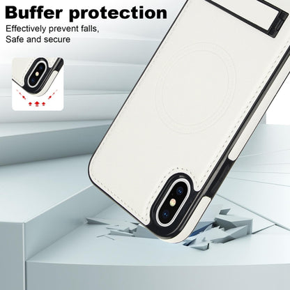 Retro Leather Invisible Stand MagSafe Phone Case