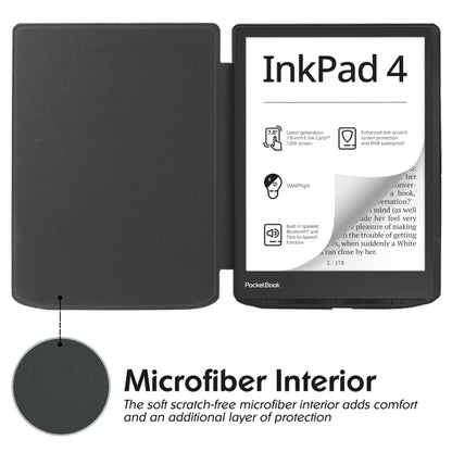 Retro Skin-feel Leather Smart Tablet Case, Compatible with Pocketbook InkPad 4 / Color2 /3 /PB743