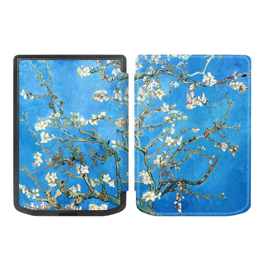 Painted Retro Skin-feel Leather Smart Tablet Case