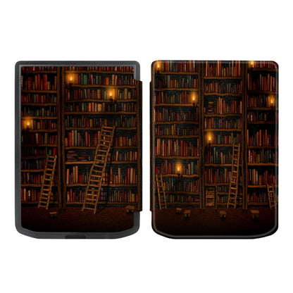 Painted Retro Skin-feel Leather Smart Tablet Case