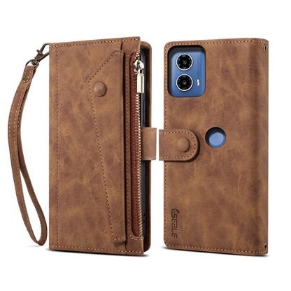 ESEBLE Retro Frosted RFID Leather Phone Case