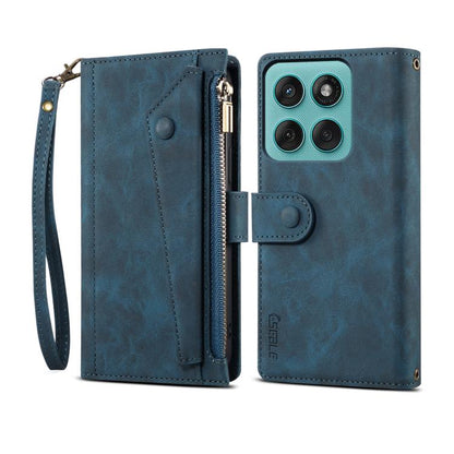 ESEBLE Retro Frosted RFID Leather Phone Case