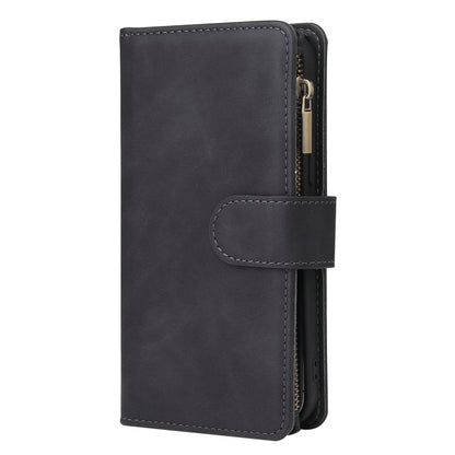 Multifunctional Retro Frosted Horizontal Flip Leather Case with Card Slot & Holder & Zipper Wallet & Photo Frame & Lanyard, For iPhone 12 Pro Max