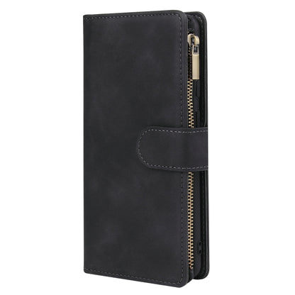 Multifunctional Retro Frosted Horizontal Flip Leather Case with Card Slot & Holder & Zipper Wallet & Photo Frame & Lanyard, For Samsung Galaxy A21s