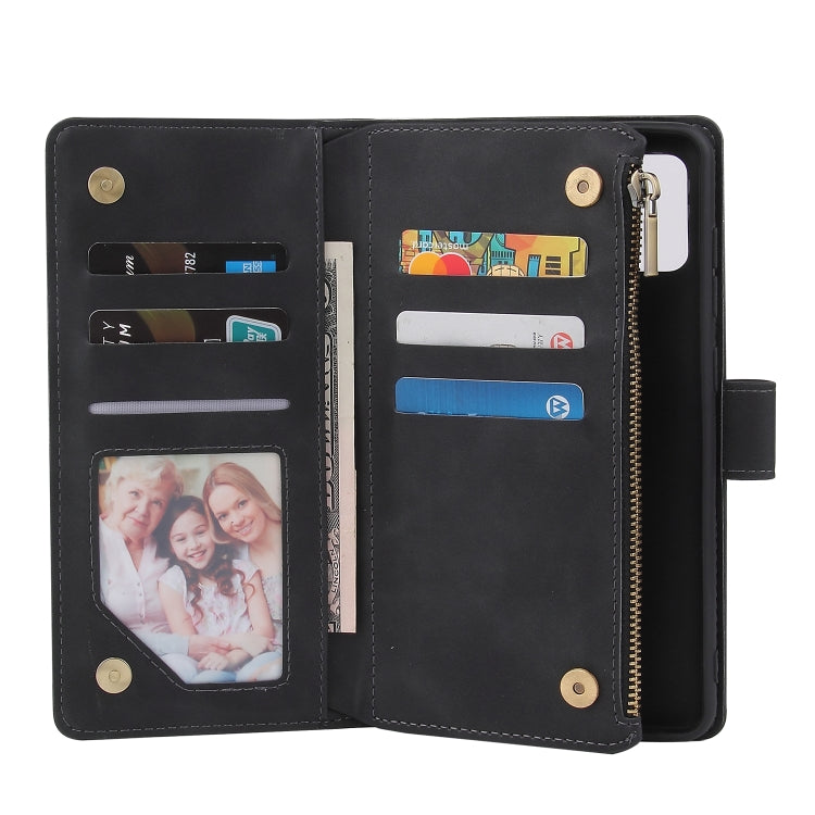 Multifunctional Retro Frosted Horizontal Flip Leather Case with Card Slot & Holder & Zipper Wallet & Photo Frame & Lanyard, For Samsung Galaxy A21s