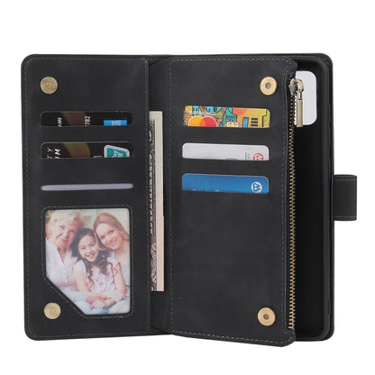 Multifunctional Retro Frosted Horizontal Flip Leather Case with Card Slot & Holder & Zipper Wallet & Photo Frame & Lanyard, For Samsung Galaxy A21s